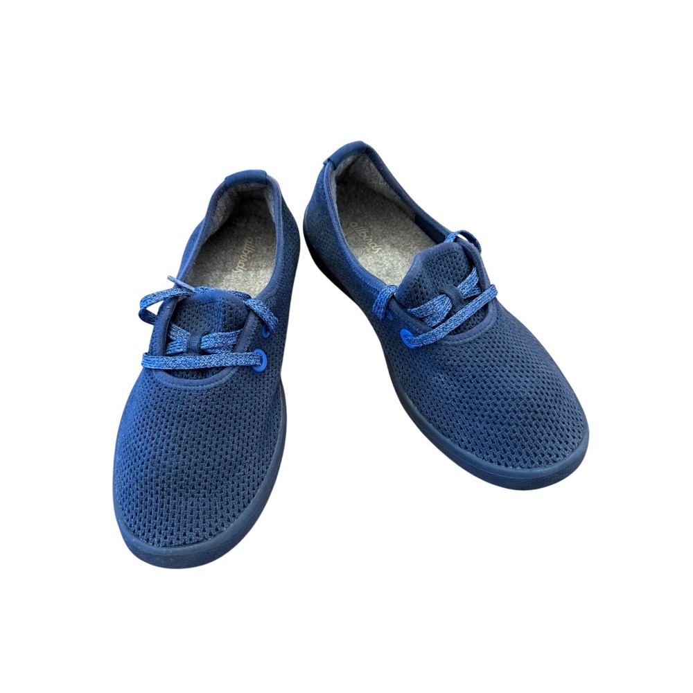 Allbirds‎ Tree Skippers Womens 8 Navy Blue Eucalyptus Fiber Boat Shoes Sneakers